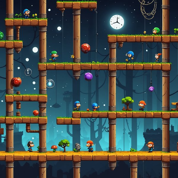 Comment un jeu de plateformes peut-il intégrer des mécanismes de manipulation temporelle pour des puzzles complexes?